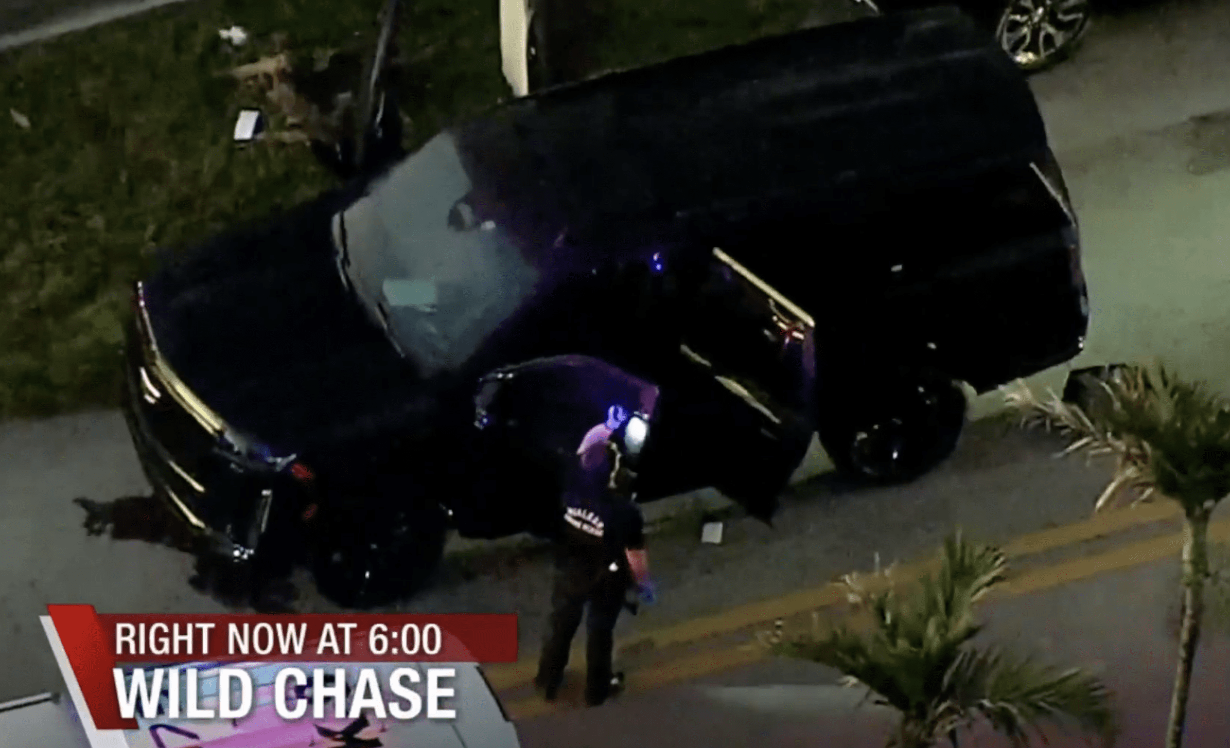 Miami Escalade Owner chases down car thieves